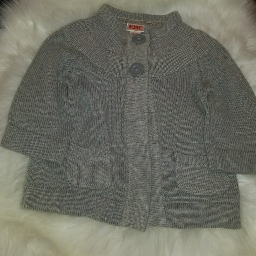 Mossimo Supply Co. Girls M 7/8  gray cape sweater